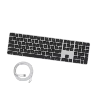 Magic Keyboard with Touch ID and Numeric Keypad, Silver/Black