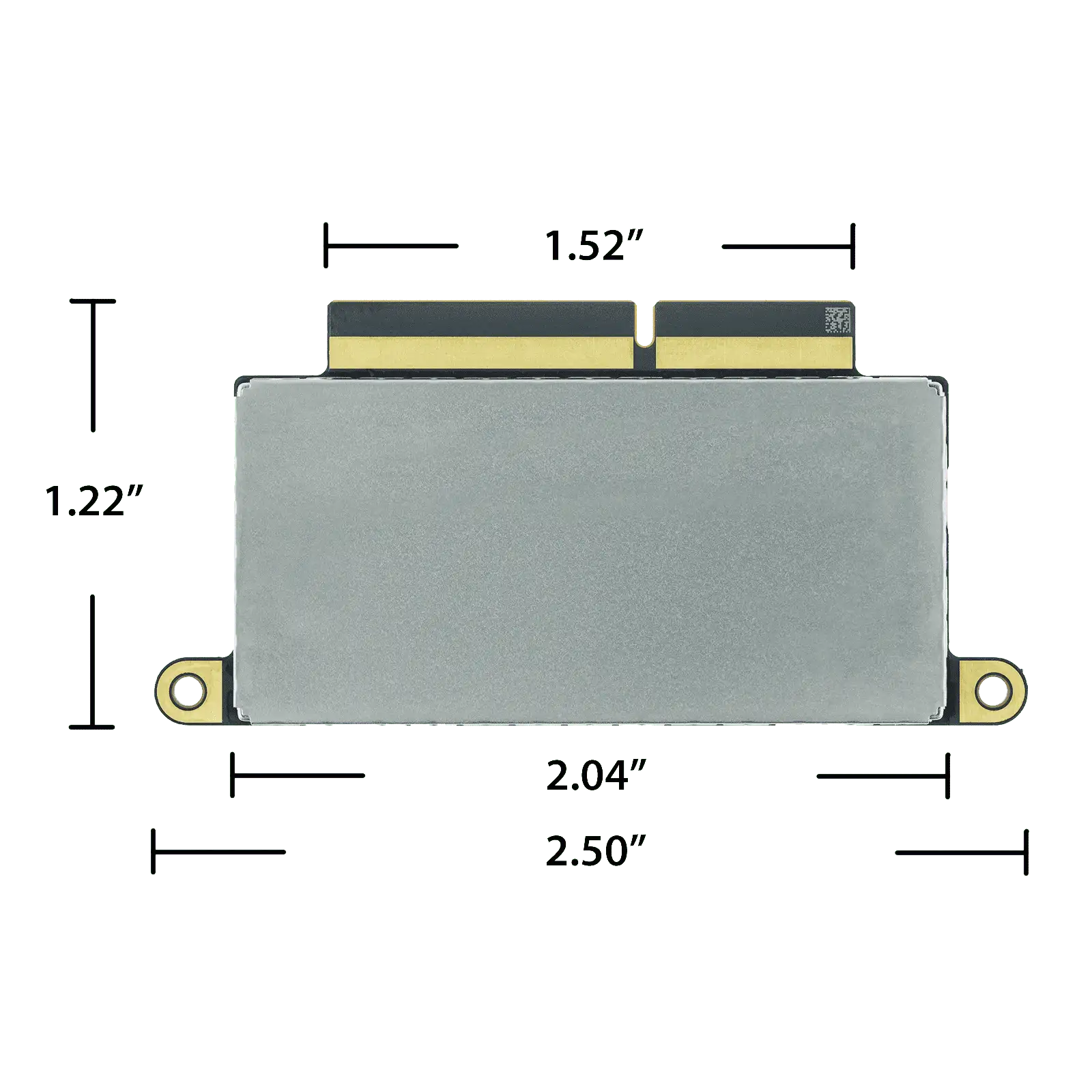 MacBook Pro 13" A1708 SSD physical dimensions