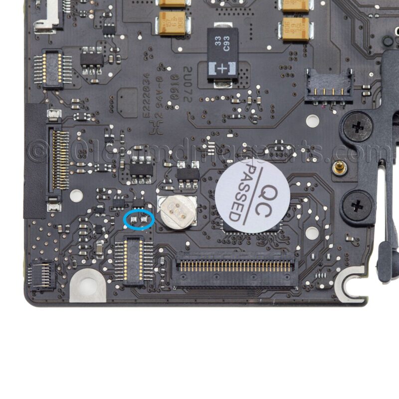 A1278 2008 Power On Pads