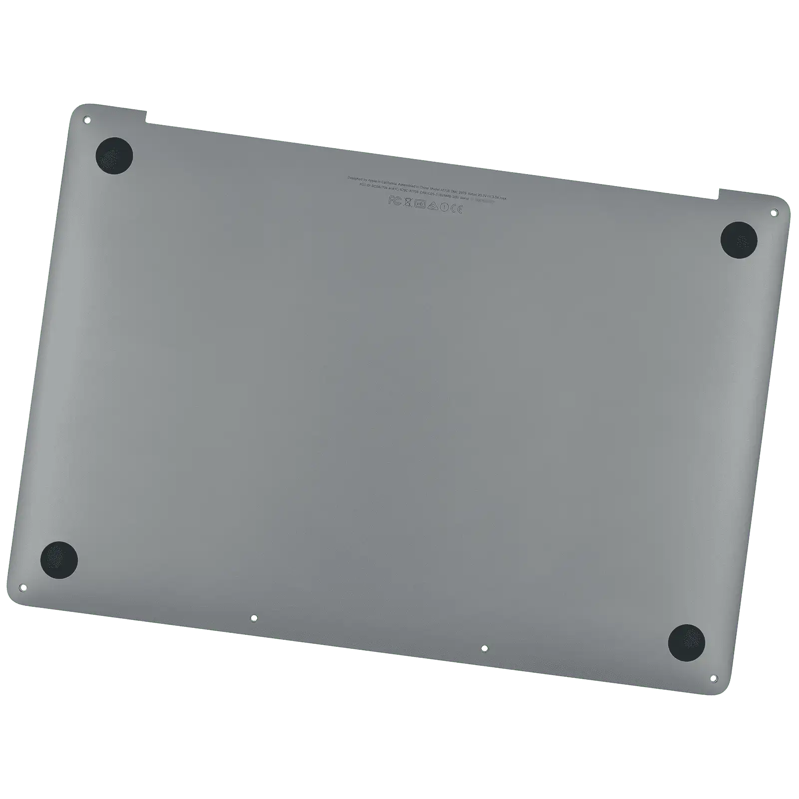MacBook Pro 13" A1708 Space Gray Bottom Case Exterior