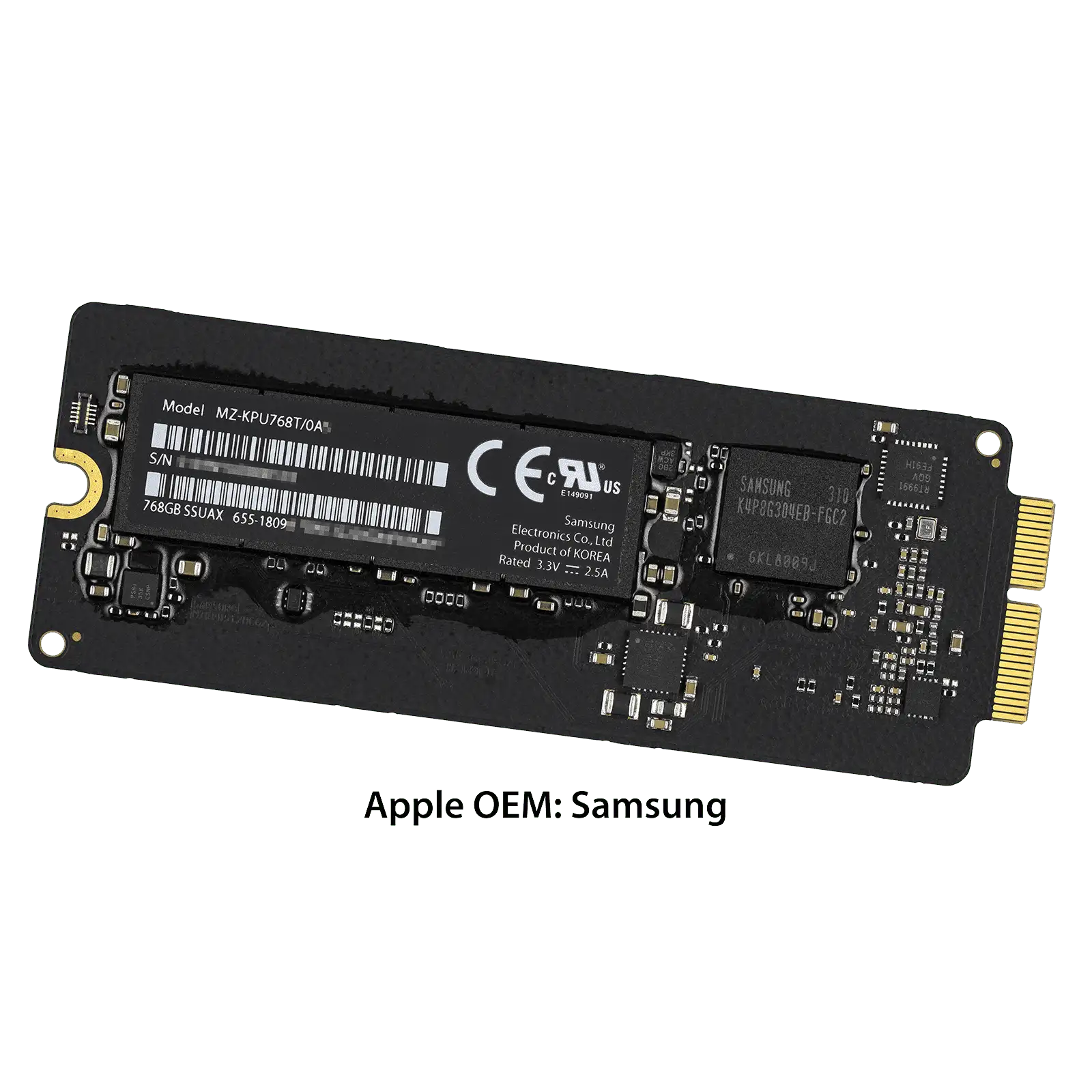 Samsung 768GB SSD 655-1809A rear