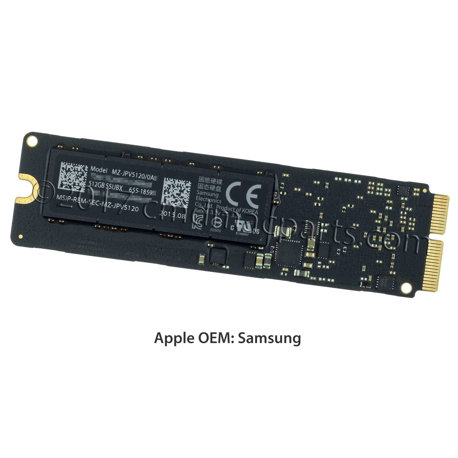 256GB, 512GB SSD Replacement Kit - MacBook Air A1466 (2015 - 2017)