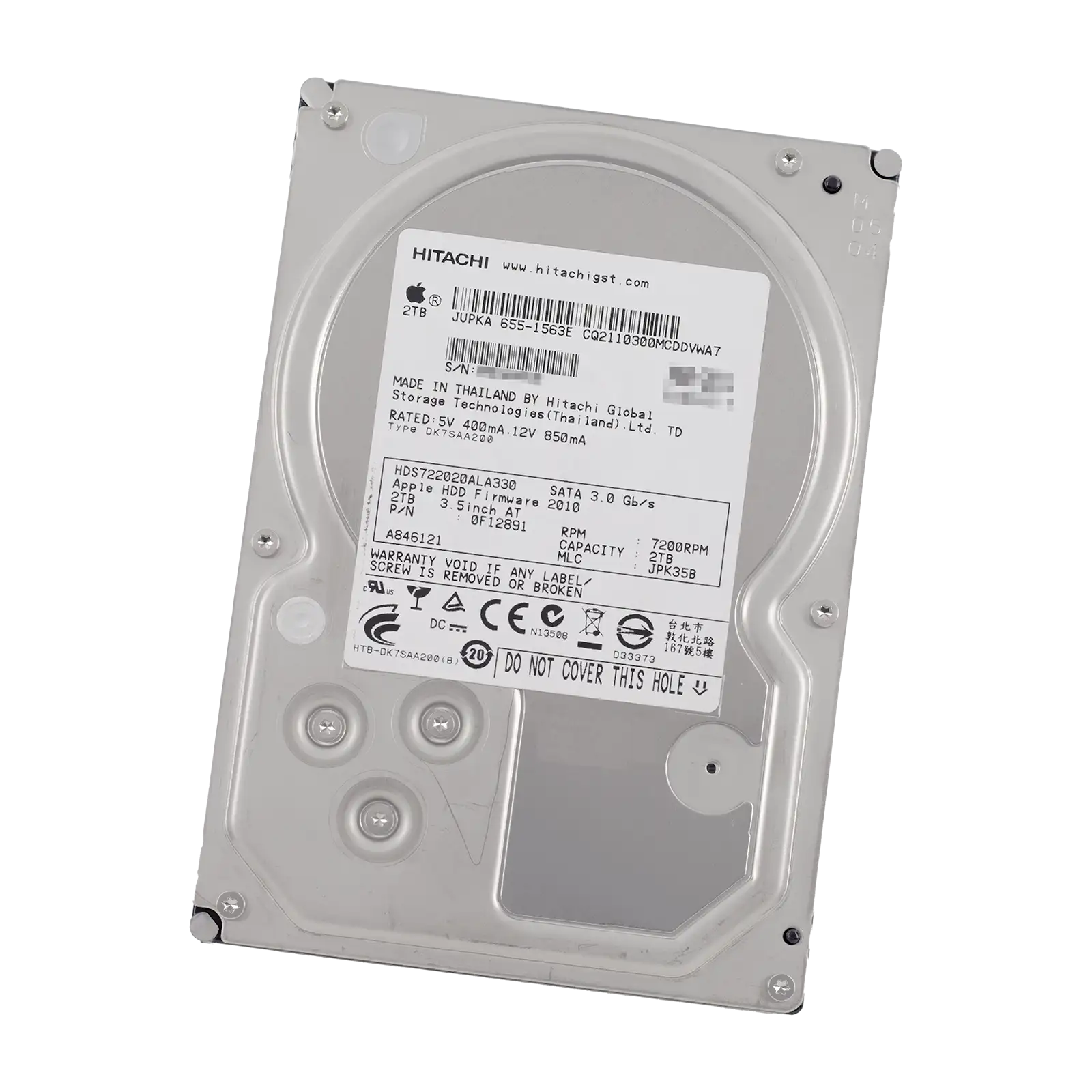655-1563) 2TB 3.5″ Hitachi Hard Drive - iMac (2009-2011)