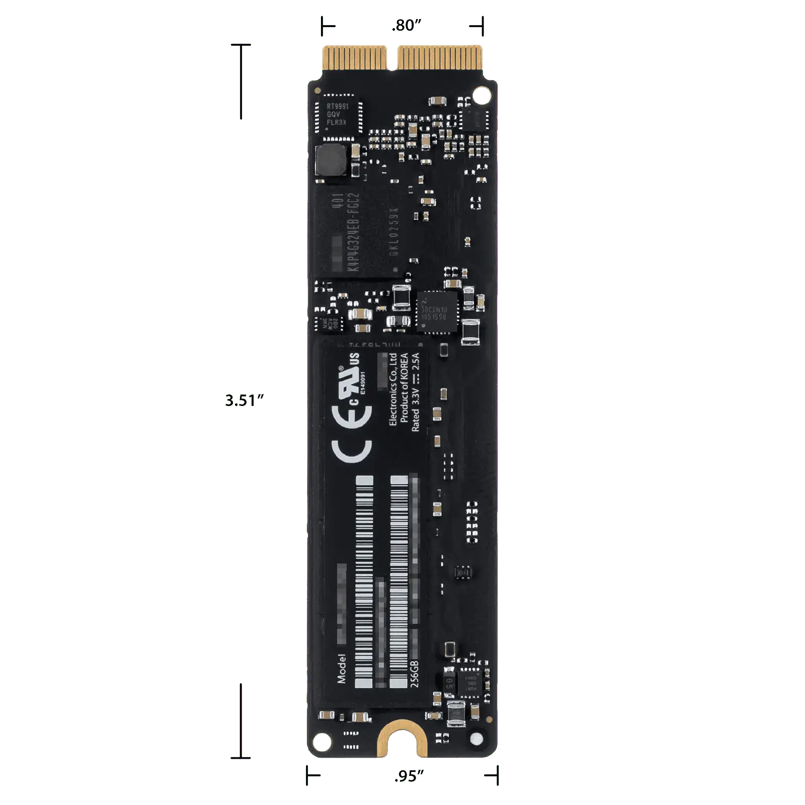 661-7460) 256GB SSD - MacBook Air 13″ A1466 (Mid 2013, Early 2014)