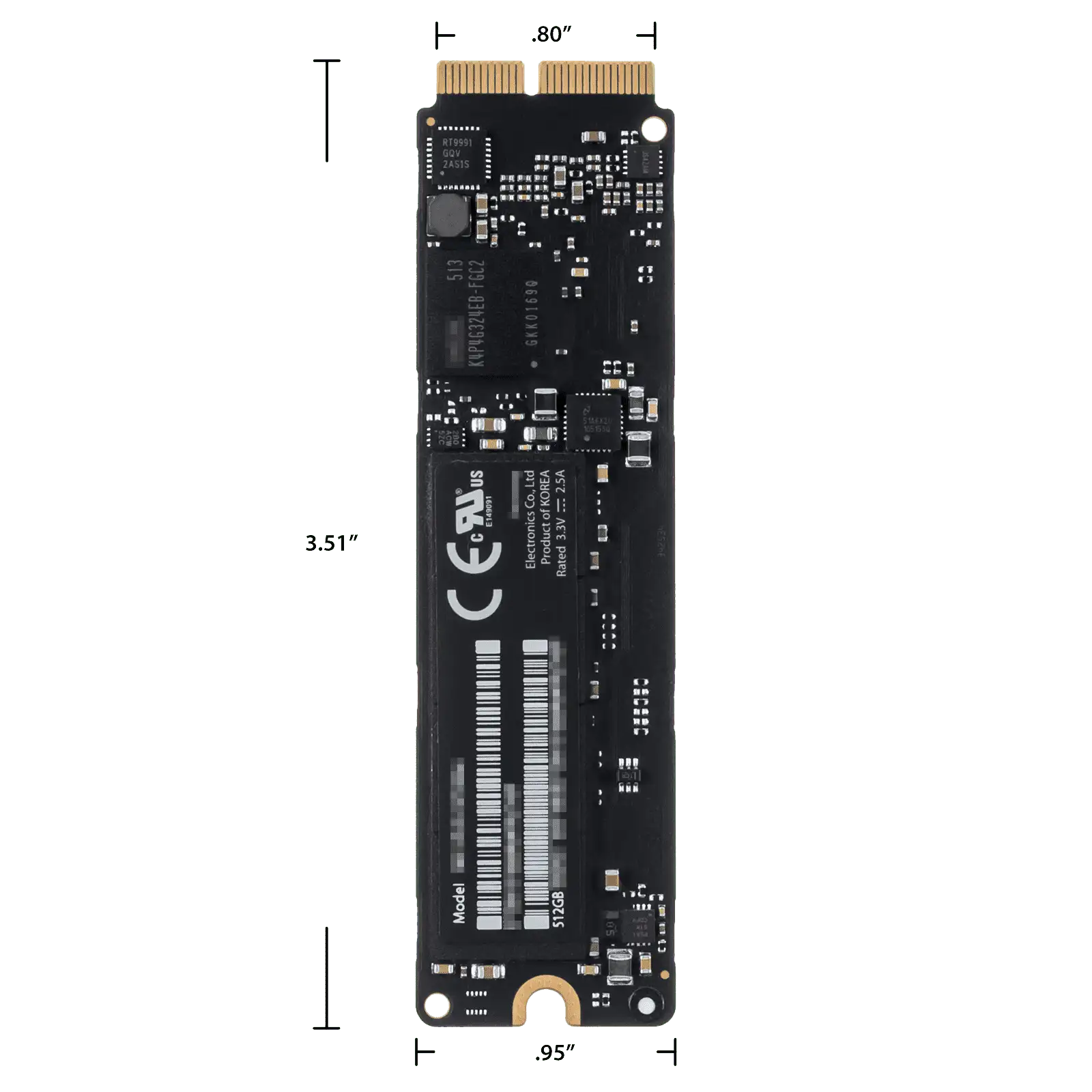 655-1805) 512GB SSD - iMac, Mac mini, Mac Pro, MacBook Air