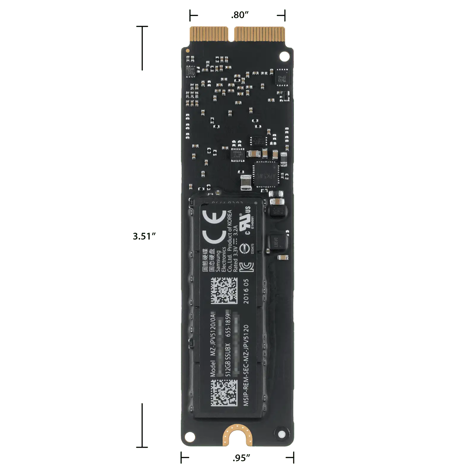 661-02352) 512GB SSD - MacBook Pro Retina 13″ & 15″ 2015