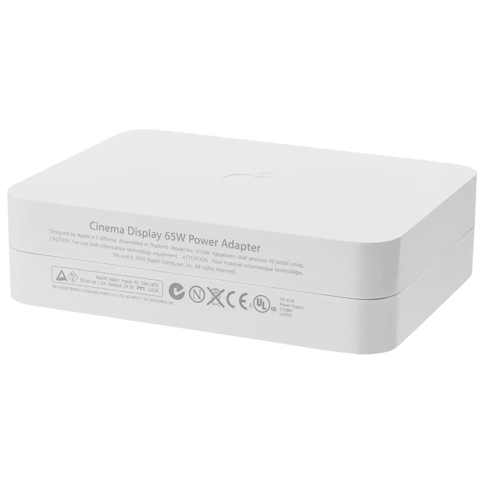 661-3760) Power Adapter 65W A1096 - Cinema Display 20″ DVI A1081