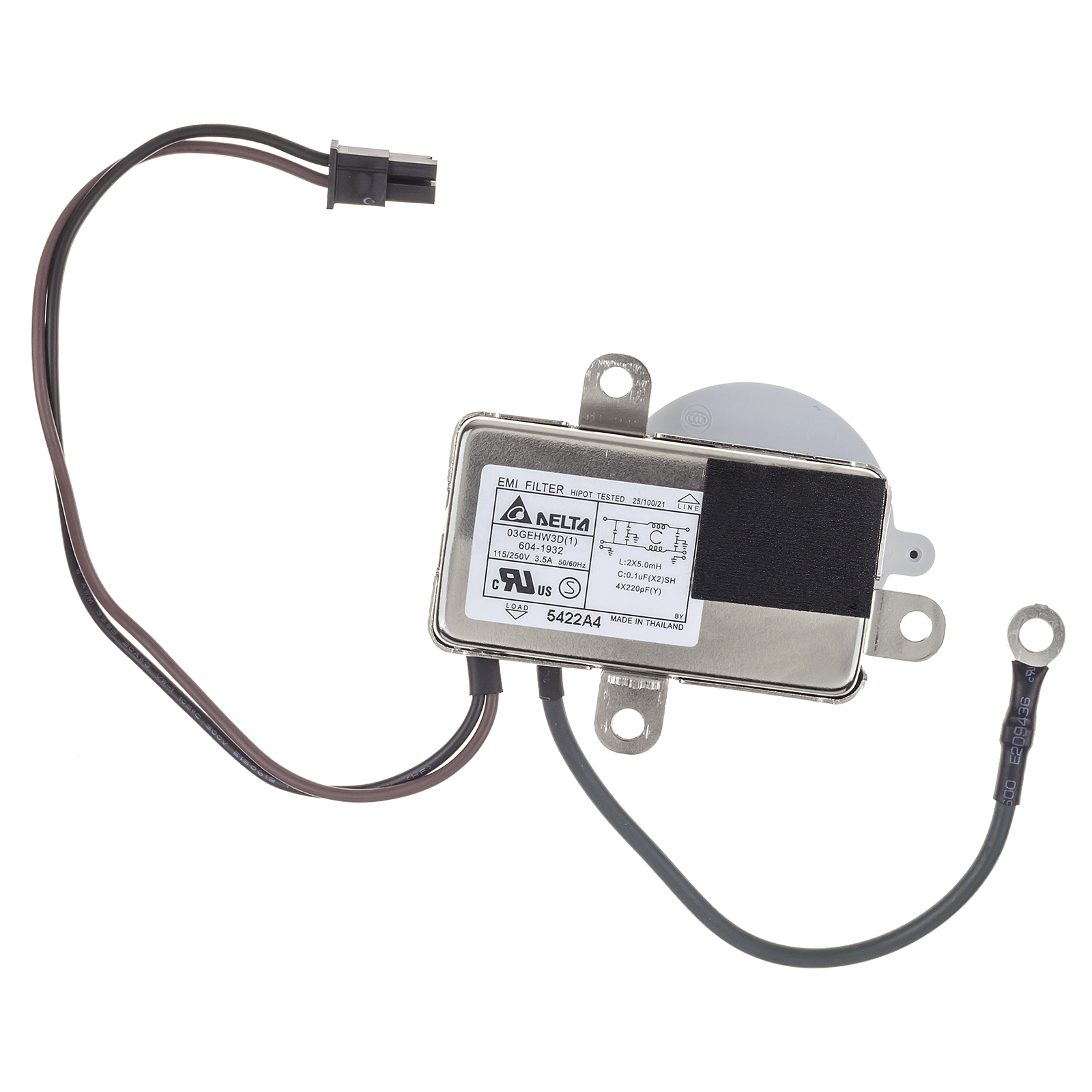 604-1932) AC Power Inlet - Thunderbolt Display 27″ A1407