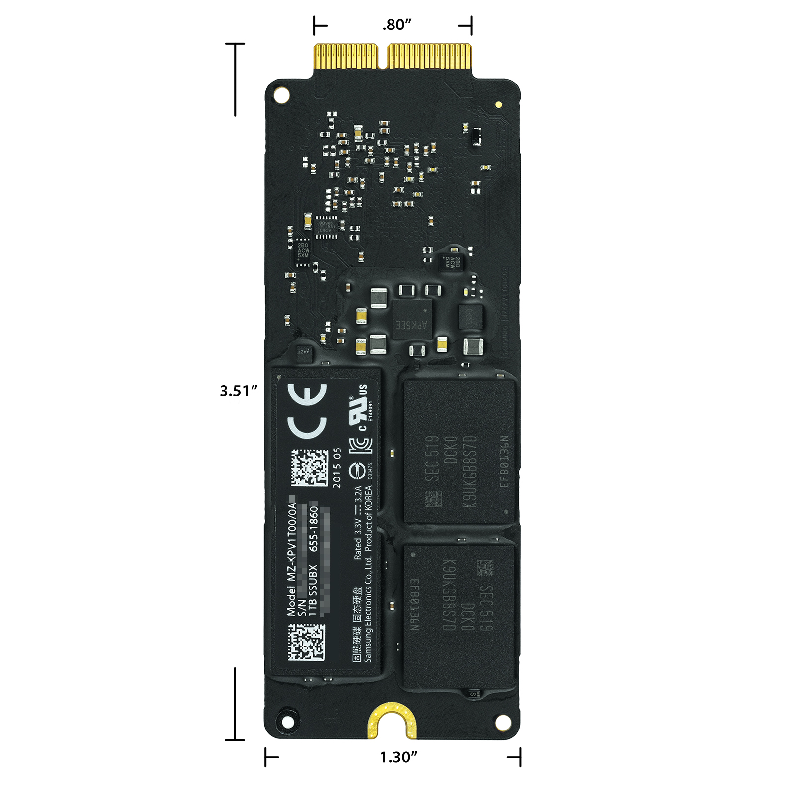 SSD Replacement Kit - MacBook Pro Retina A1502 & A1398 (2015)